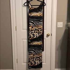 Maxi dress low back